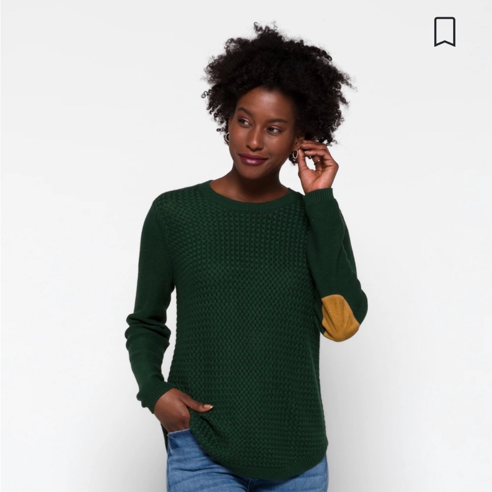 Lety & Me Josey Elbow Patch Sweater - never worn